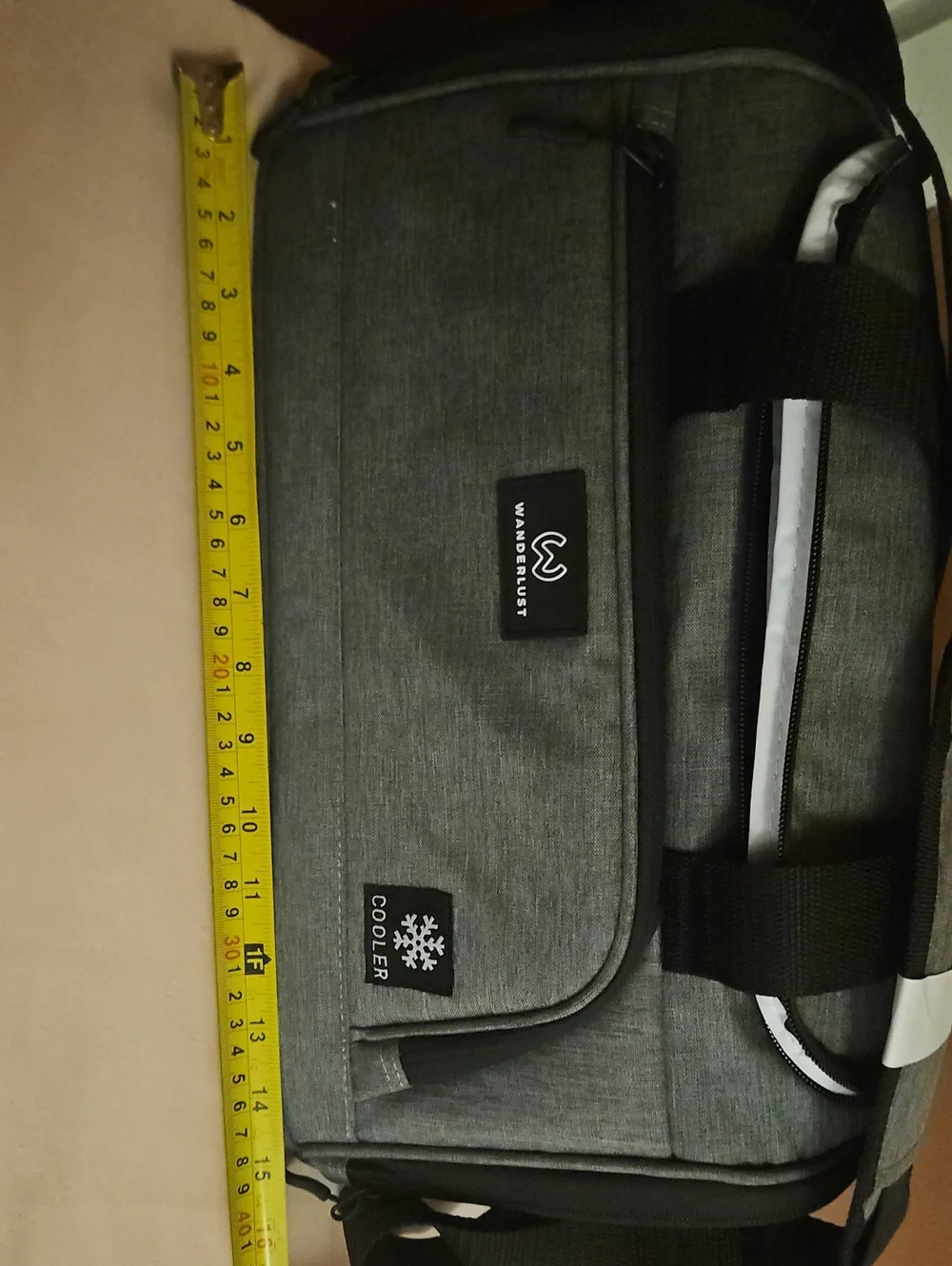 WANDERLUST Gray Travel Duffel Cooler Bag - Convertible Shoulder & Hand Carry